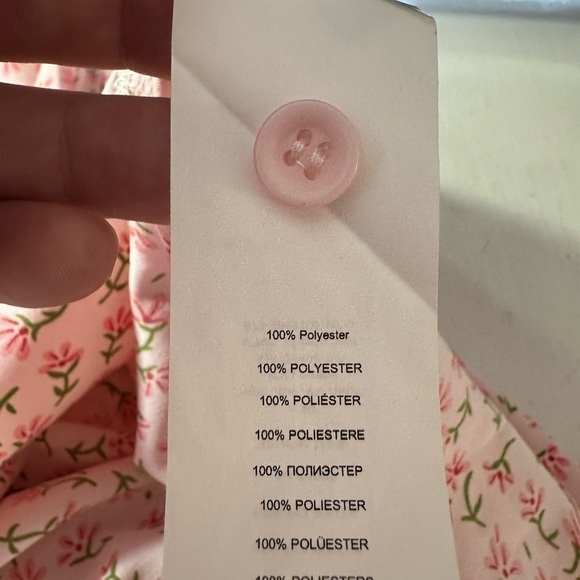 Missguided Dress Womens 8 Floral Mini Cottagecore Coquette Short Sleeve NWT - Picture 9 of 9